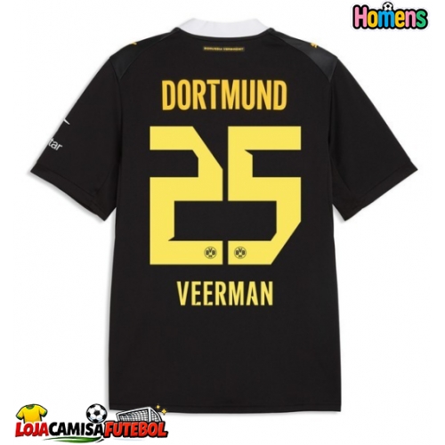Camisa de Futebol Borussia Dortmund Joey Veerman #25 Equipamento Secundário 2026-27 Manga Curta